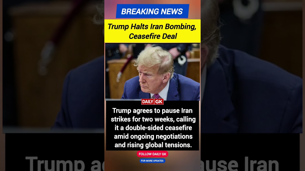 Trump Suspends Iran Bombing for 2 Weeks | Double-Sided Ceasefire Explained | US Iran War Latest News