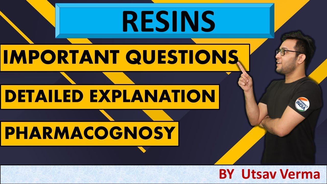 RESINS MCQs | GPAT | NIPER | PHARMACIST | DRUG INSPECTOR