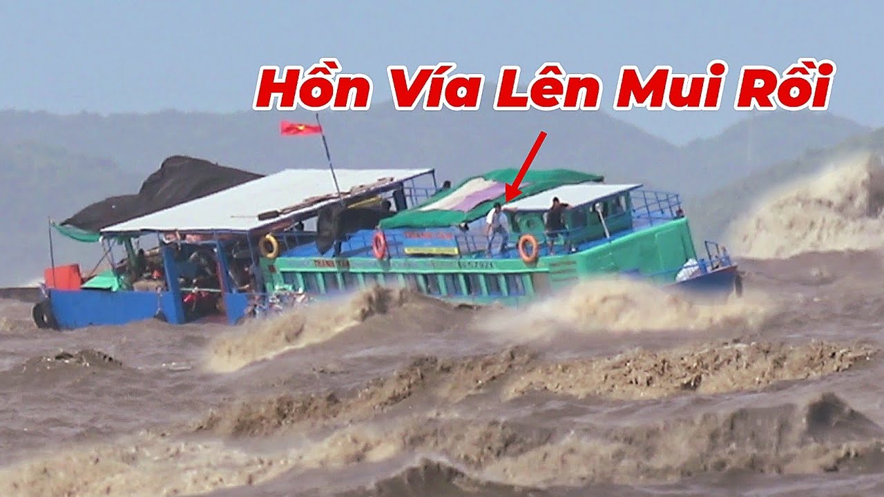Trên Biển Xuất Hiện Áp Thấp.Khách Đi Trên Tàu Đò Sợ Xanh Mặt.Không Biết Có Cập Bến Được Không ?
