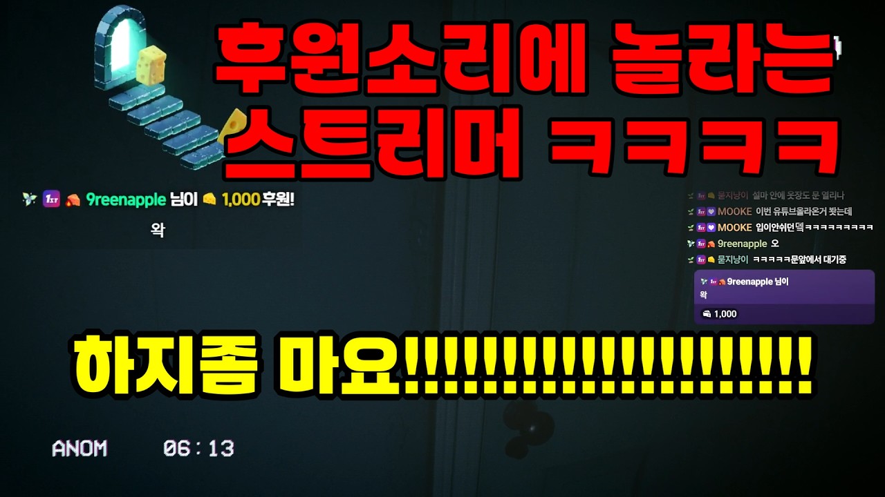 캡쳐드ㅣ유튜브 공포 자막 on/off 모드 이상현상 13개를 찾아야 탈출할수 있는 공포게임