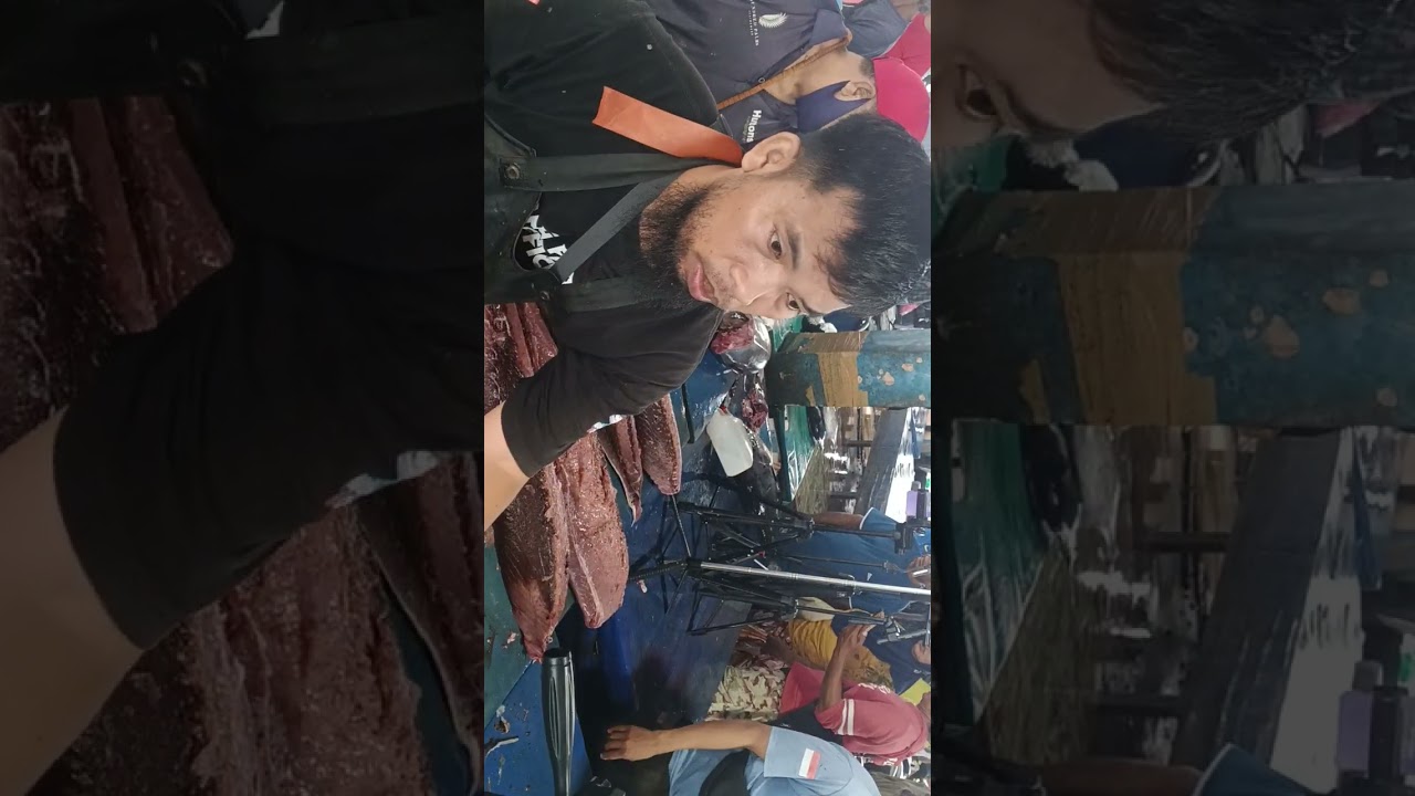 The show cutting alarge yellowfin Tuna fish & how to apperance skill tecnique righr