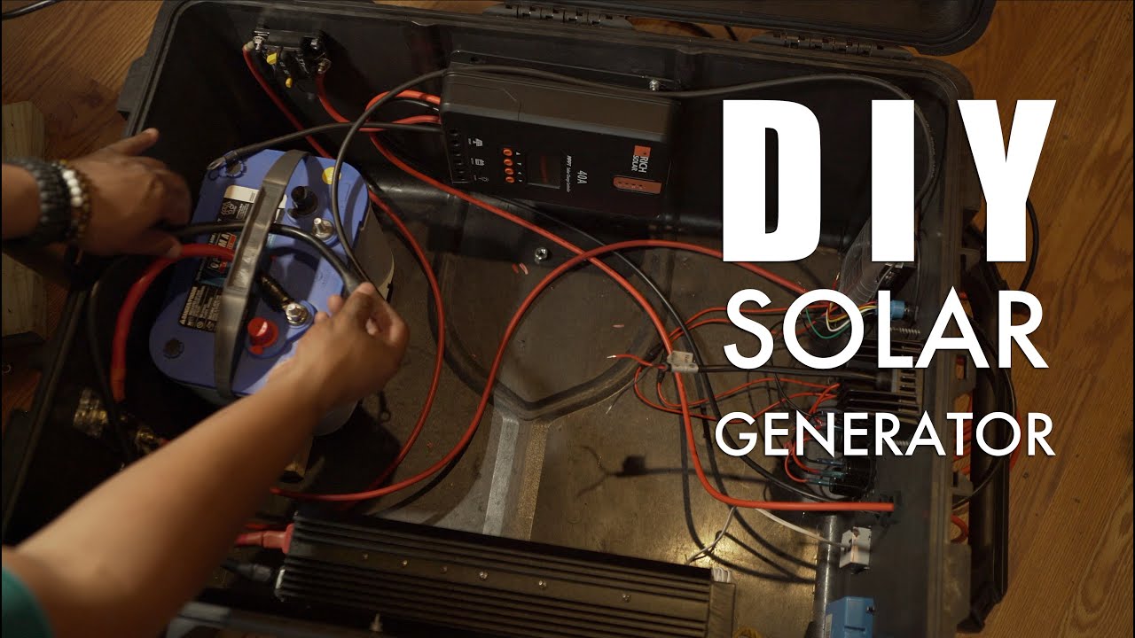 How to Build a DIY Portable Solar Power Generator |  Glamping Solar Generator