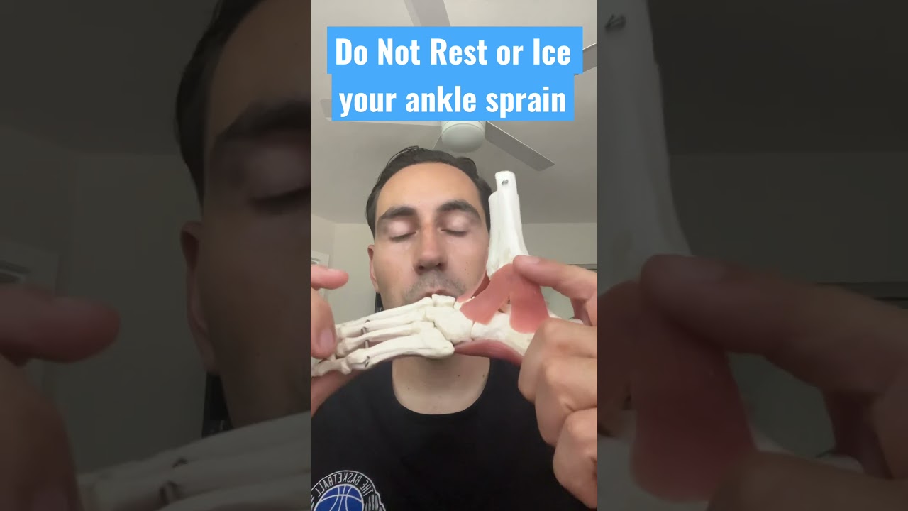 Find out why you should not rest your ankle sprain #shorts