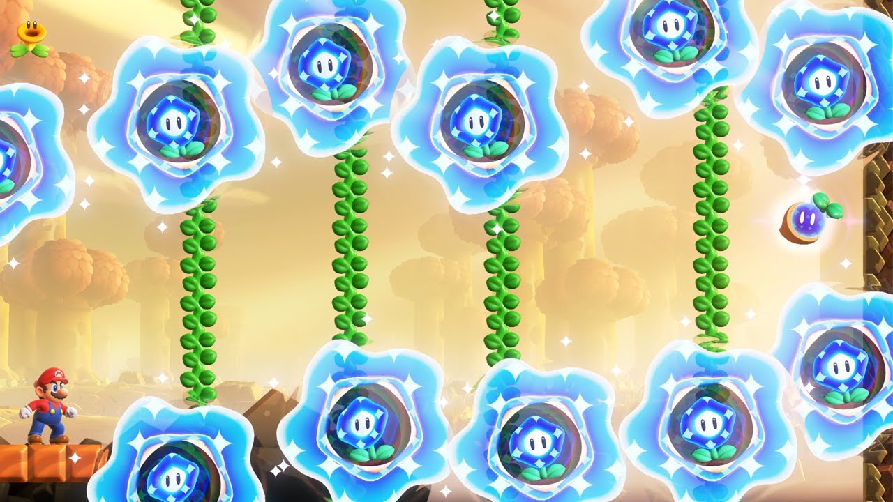 Mario Bros Wonder - 18 New Mini Levels!
