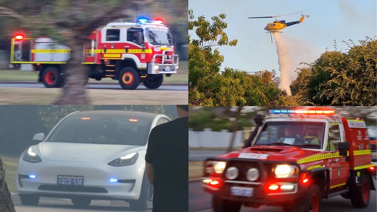 4th Alarm Bush Fire on Wireless Hill - Perth, WA - 8 November 2025