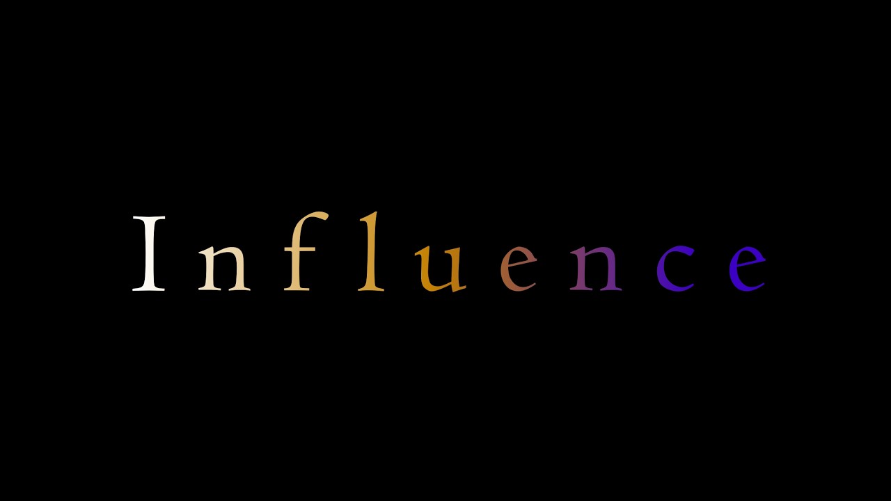 MYSIAH - Influence [Original Lyric Visualizer]