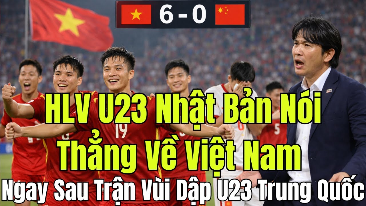 CHẤN ĐỘNG: HLV U23 Nhật Bản Nói Thẳng Về Việt Nam Ngay Sau Trận Vùi Dập U23 Trung Quốc