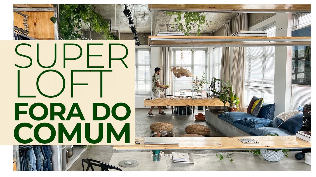 UAU! NUNCA VI IGUAL - SUPER LOFT MISTURA CASA E TRABALHO DE FORMA GENIAL E BEM DIFERENTE