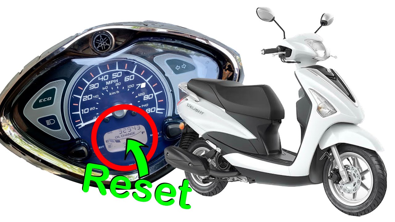 How to Reset the Service Reminder, Yamaha Delight / Turn Out Oil Light on Yamaha Scooter