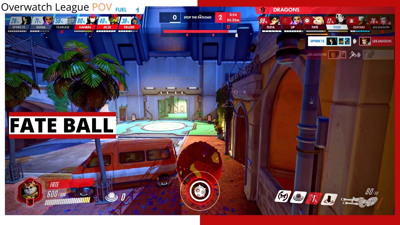 FATE WRECKING BALL POV | Playoffs Winners Final | Dragons vs Fuel | Dorado | OWL  Season 2021