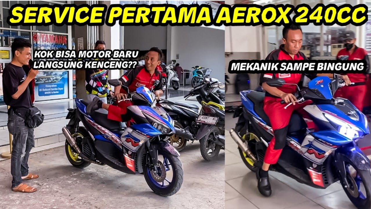MEKANIK YAMAHA HERAN AEROX BARU KOK BISA SEKENCENG INI😱AEROX 240CC