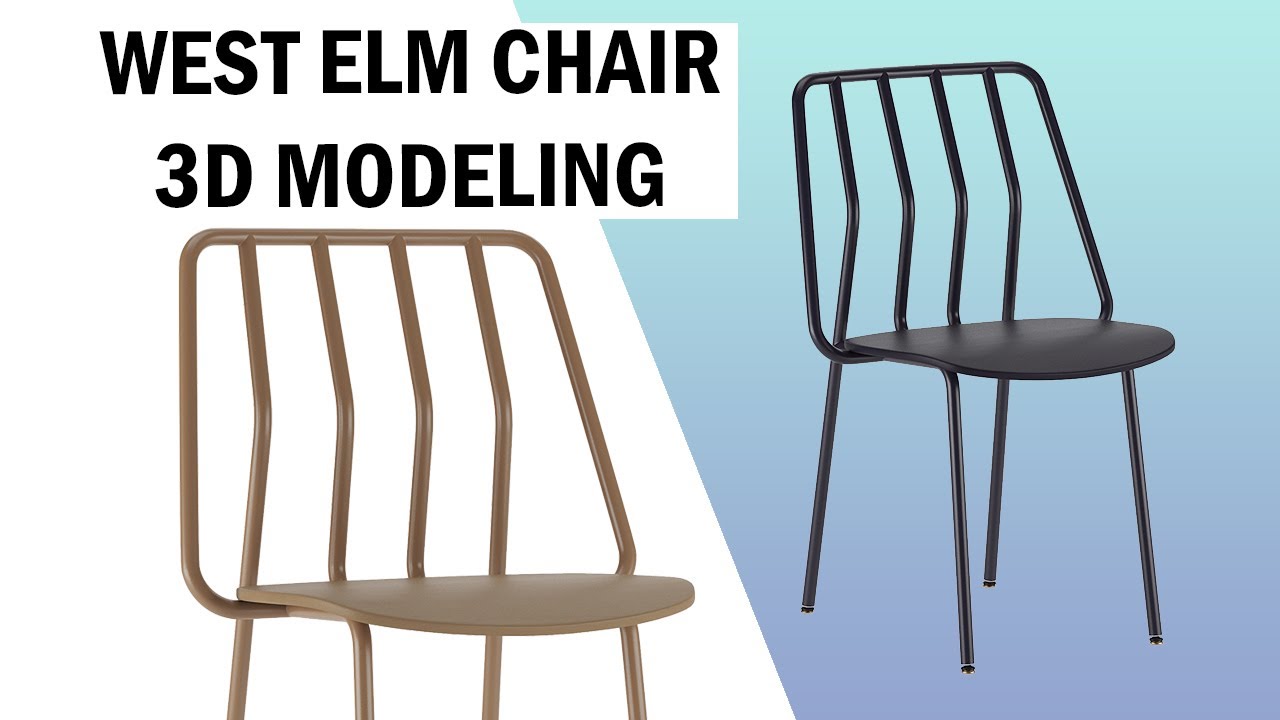 West Elm Grand Rapids Chair Co. Leo Chair | Speed Modeling 3DS MAX |