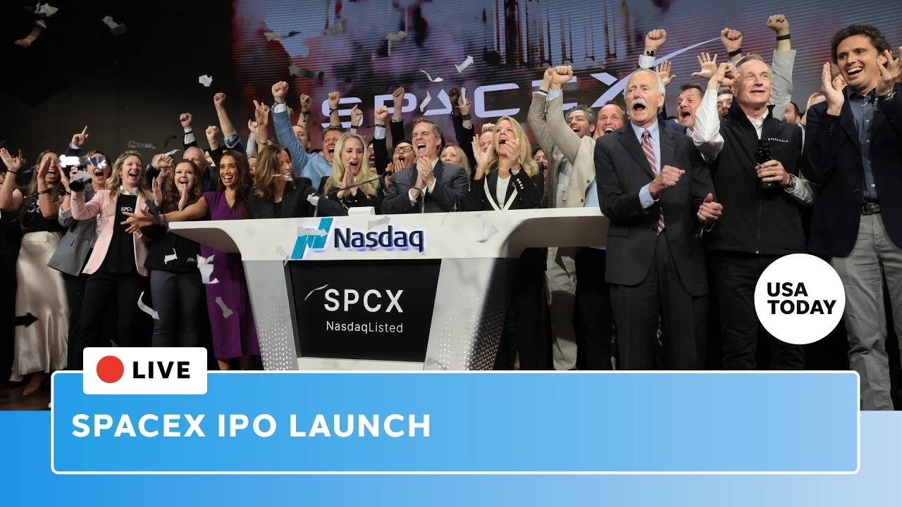 Live: SpaceX IPO launch, ticker as Elon Musk eyes $1.75 trillion valuation in Nasdaq debut