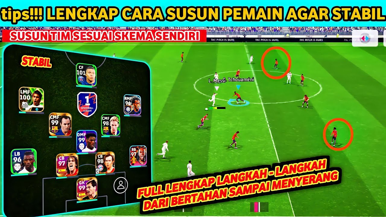tips!!! RACIK TIM DENGAN PERTAHANAN & PENYERANG YANG SEIMBANG EFOOTBALL2024