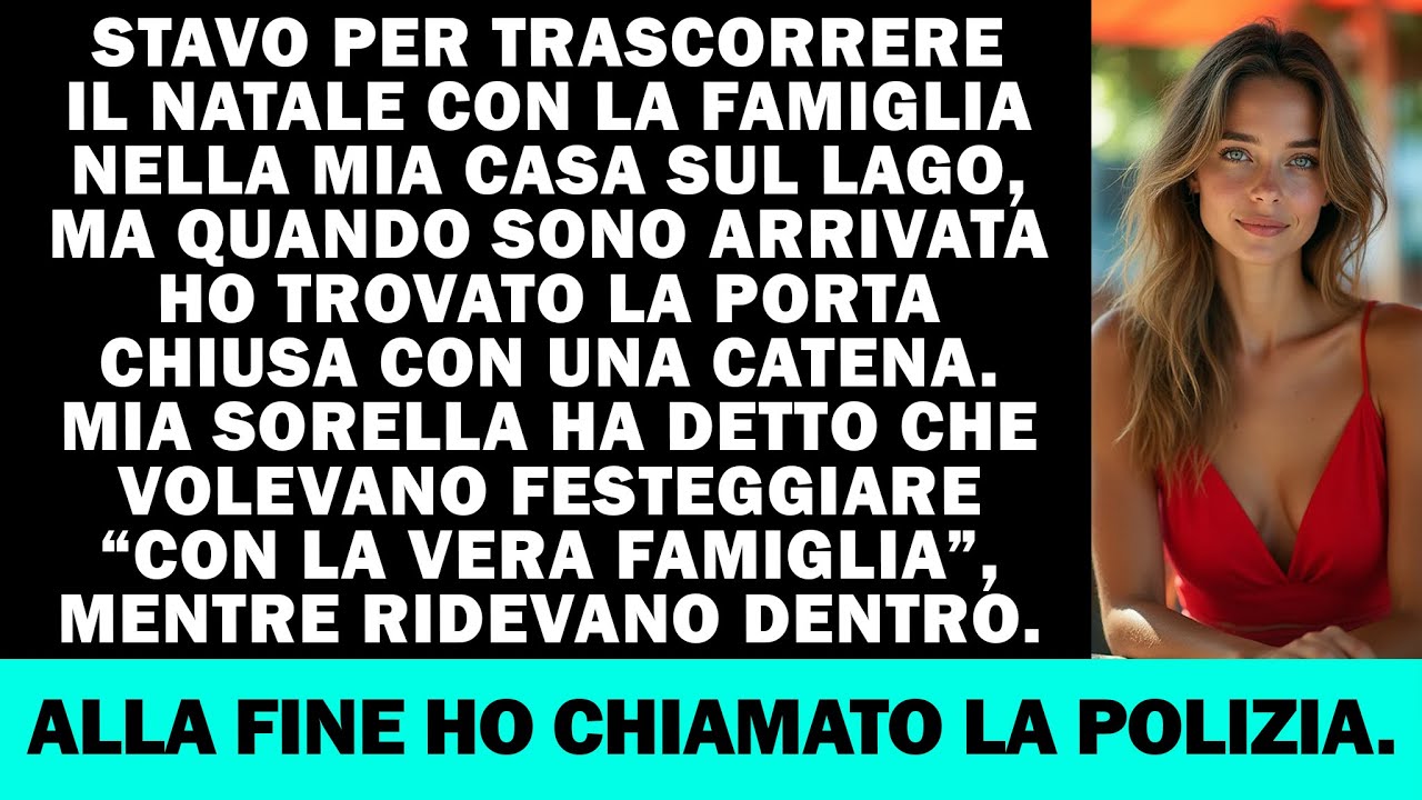 Volevo passare il Natale in famiglia, ma trovai la porta chiusa con una catena…