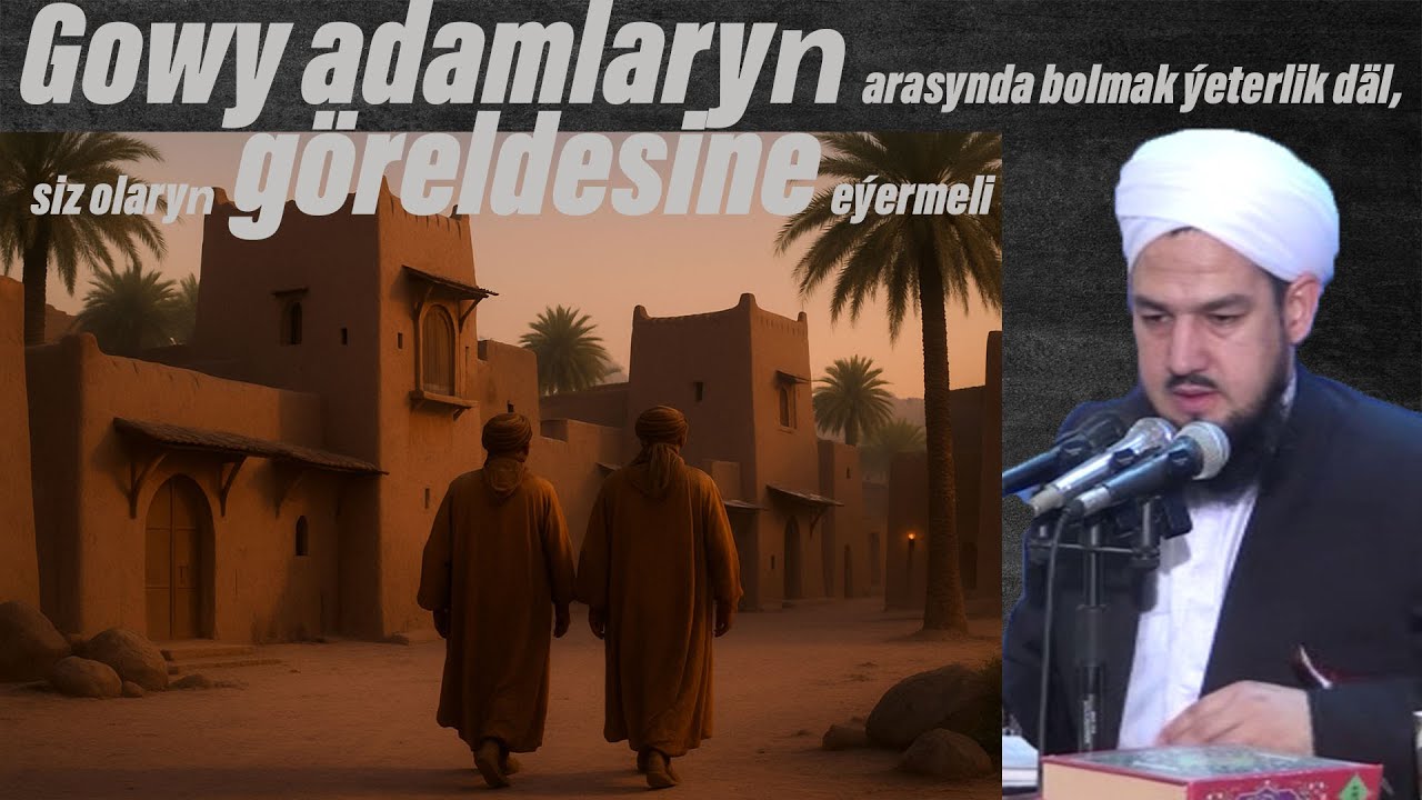 Gowy adamlaryň arasynda bolmak ýeterlik däl, siz olaryň göreldesine eýermeli Jelal kary