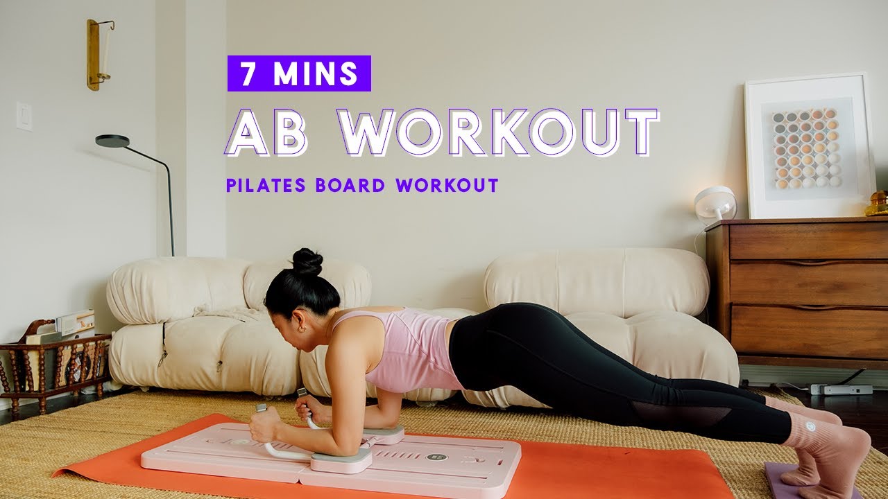 7Min Ab Workout / Pilates Board / Workout at home for Beginners