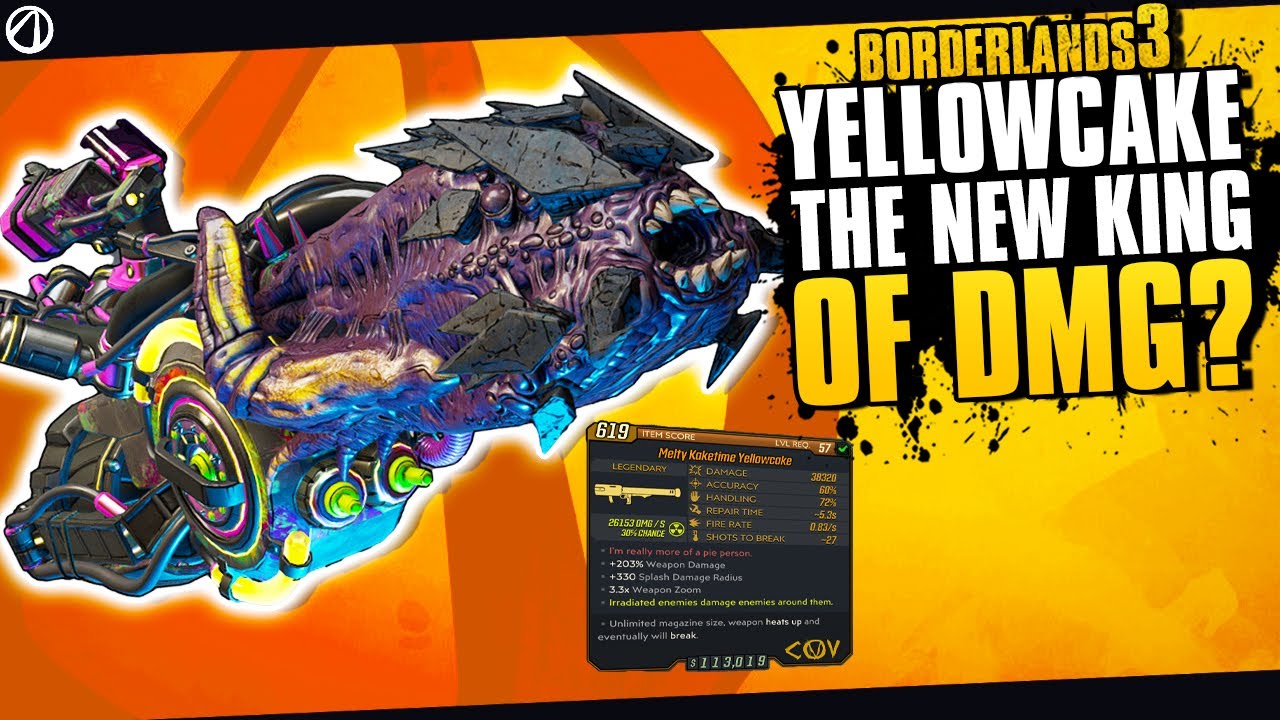 Borderlands 3 YELLOWCAKE - New God Tier RPG for Mayhem 10 | Revenge of the Cartels Best Weapons!