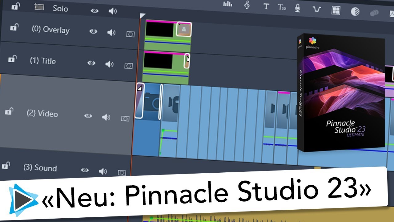 Neu: Pinnacle Studio 23 kurzer &Uuml;berblick Video Tutorial Deutsch