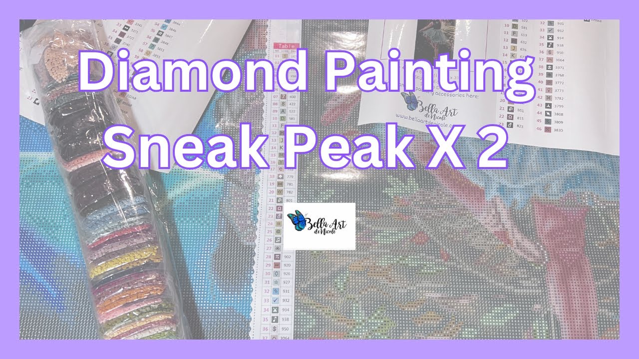 Sneak Peak & Giveaway From Bella Art Diamonds || Diamond Painting Unboxing X 2! ||