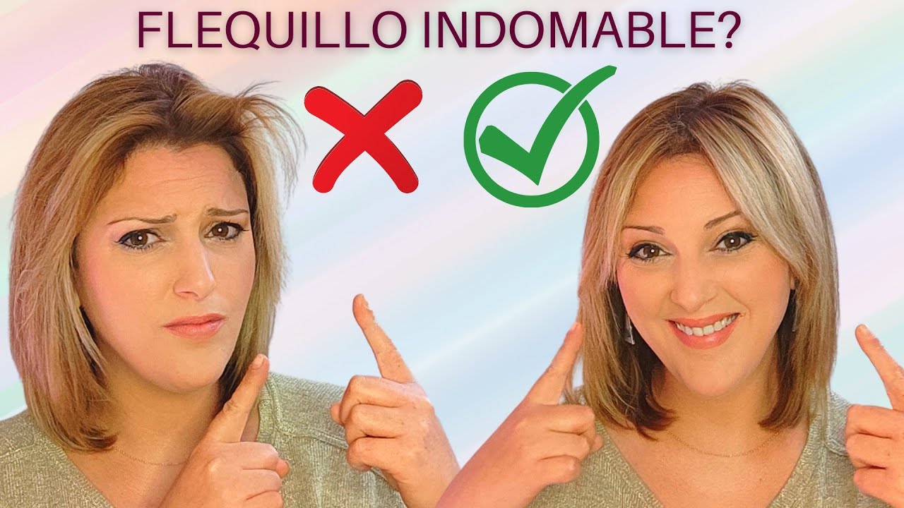 🆘!CÓMO PEINAR un FLEQUILLO si tenemos REMOLINOS indomables.