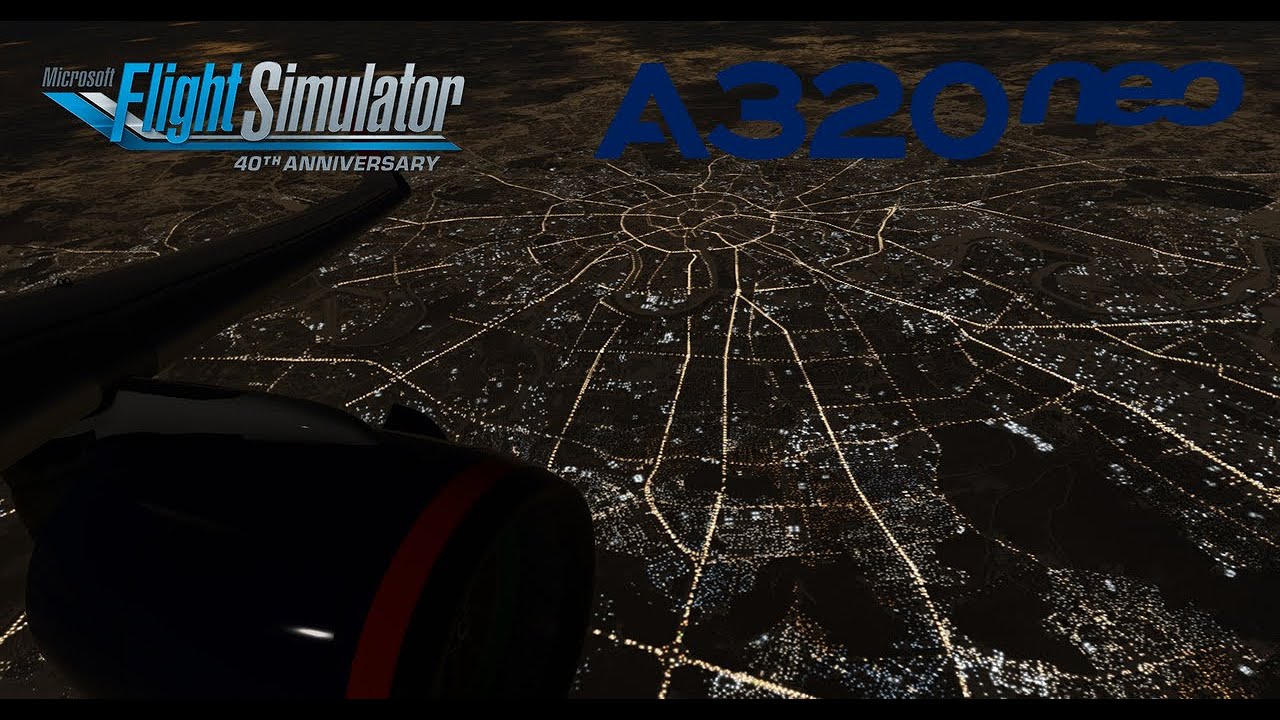 Ночная посадка в зимнем Шереметьево | Microsoft Flight Simulator | A320 NEO FBW
