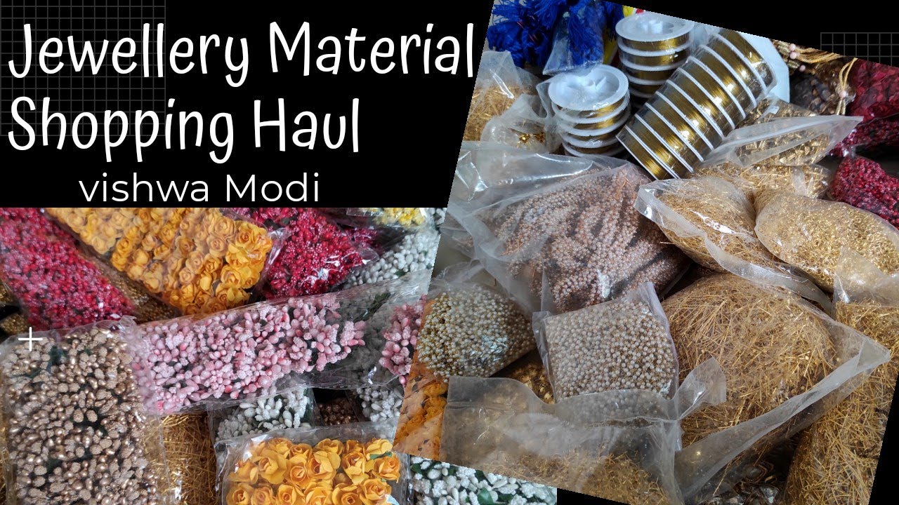 | Jewelry Raw Material | Jewellery Material Shopping Haul Part-1 || Wholesale Jewellery Raw Material