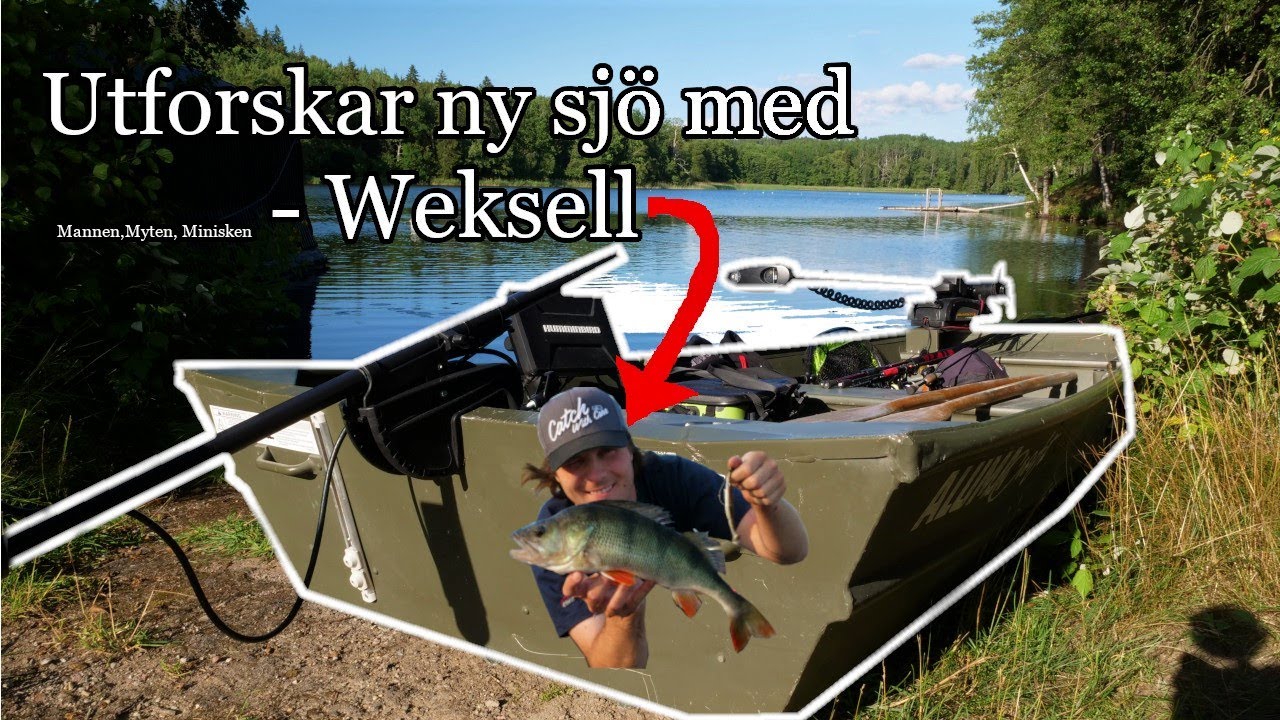 Vi fiskar abborre i en ny sjö i en träskbåt!! Abborre på jerkbait  [TinyboatSweden]