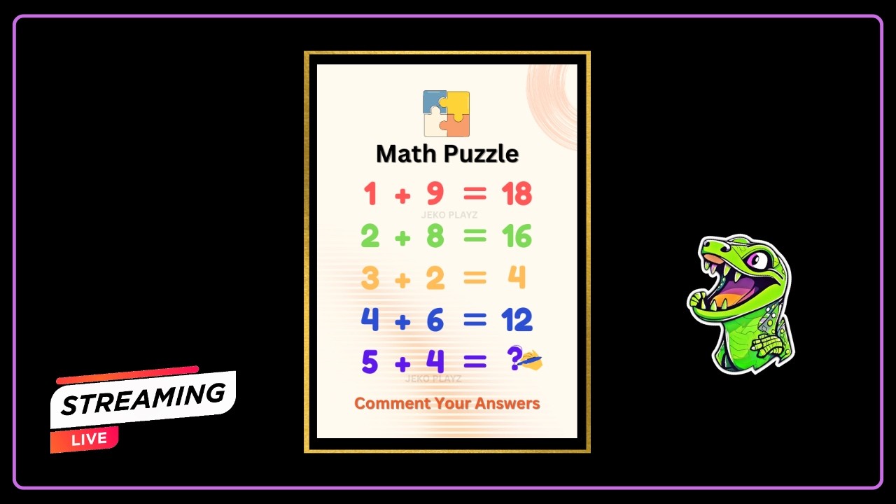 Maths Puzzles Live & Riddles Challenge | Only 1% Can Solve These! | Number Puzzle Challenge