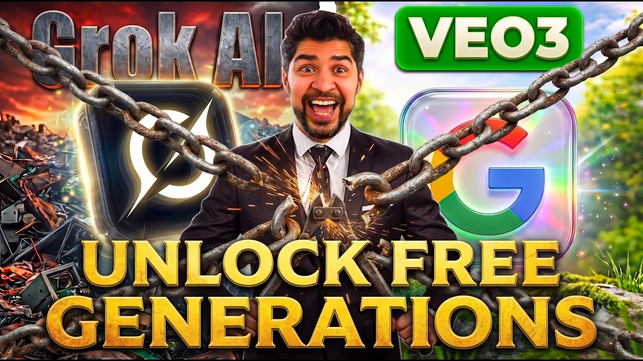 GROK returns | Generate free and unlimited AI videos with Grok and Veo3 (No Limits)