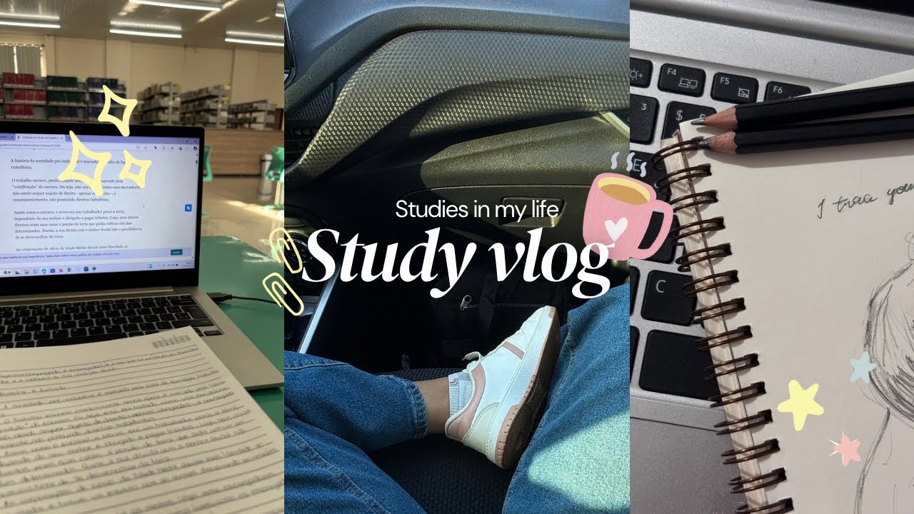 STUDY VLOG | Recap de estudos da semana (Estudos, academia, desenho…)