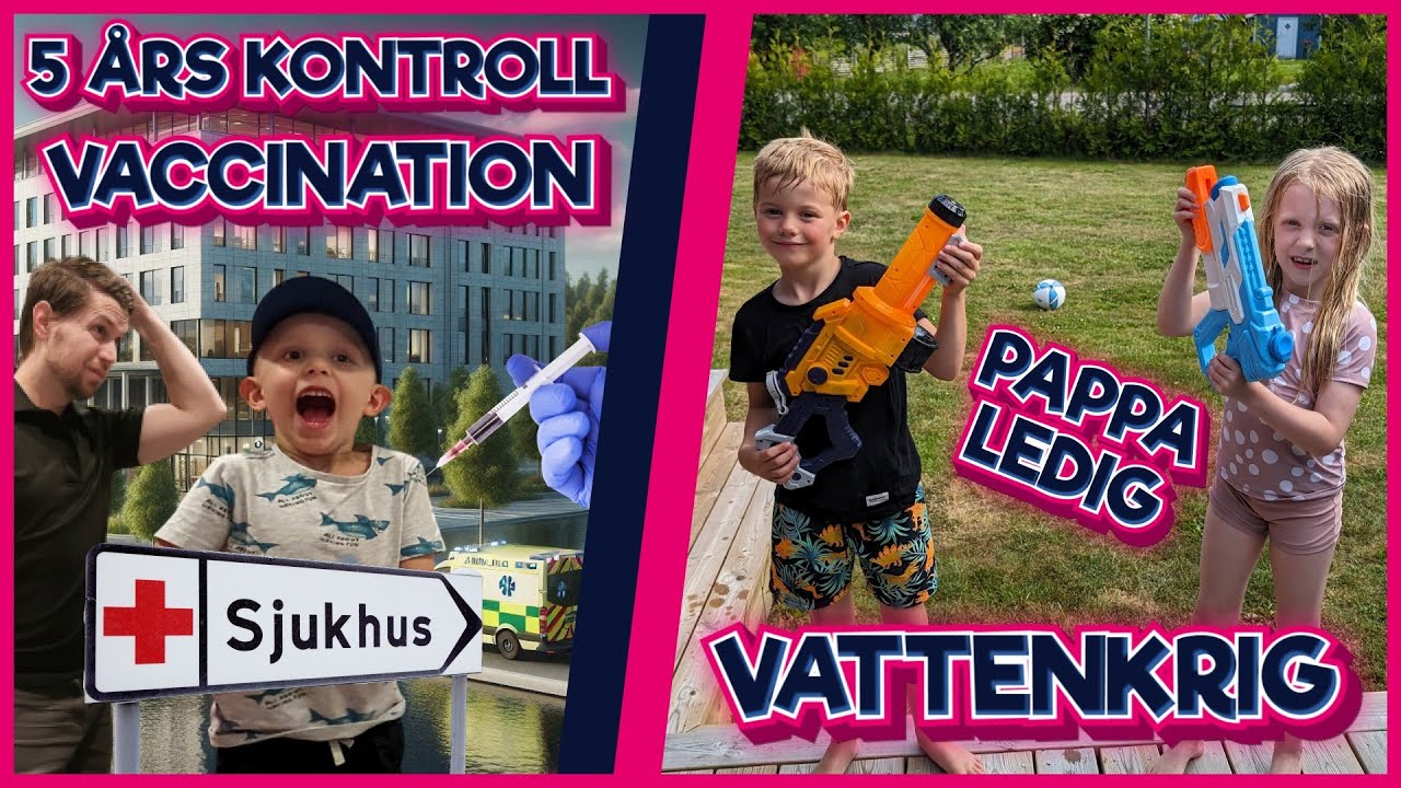 Pappaledig: Vaccination, LEGO och Vattenkrig!