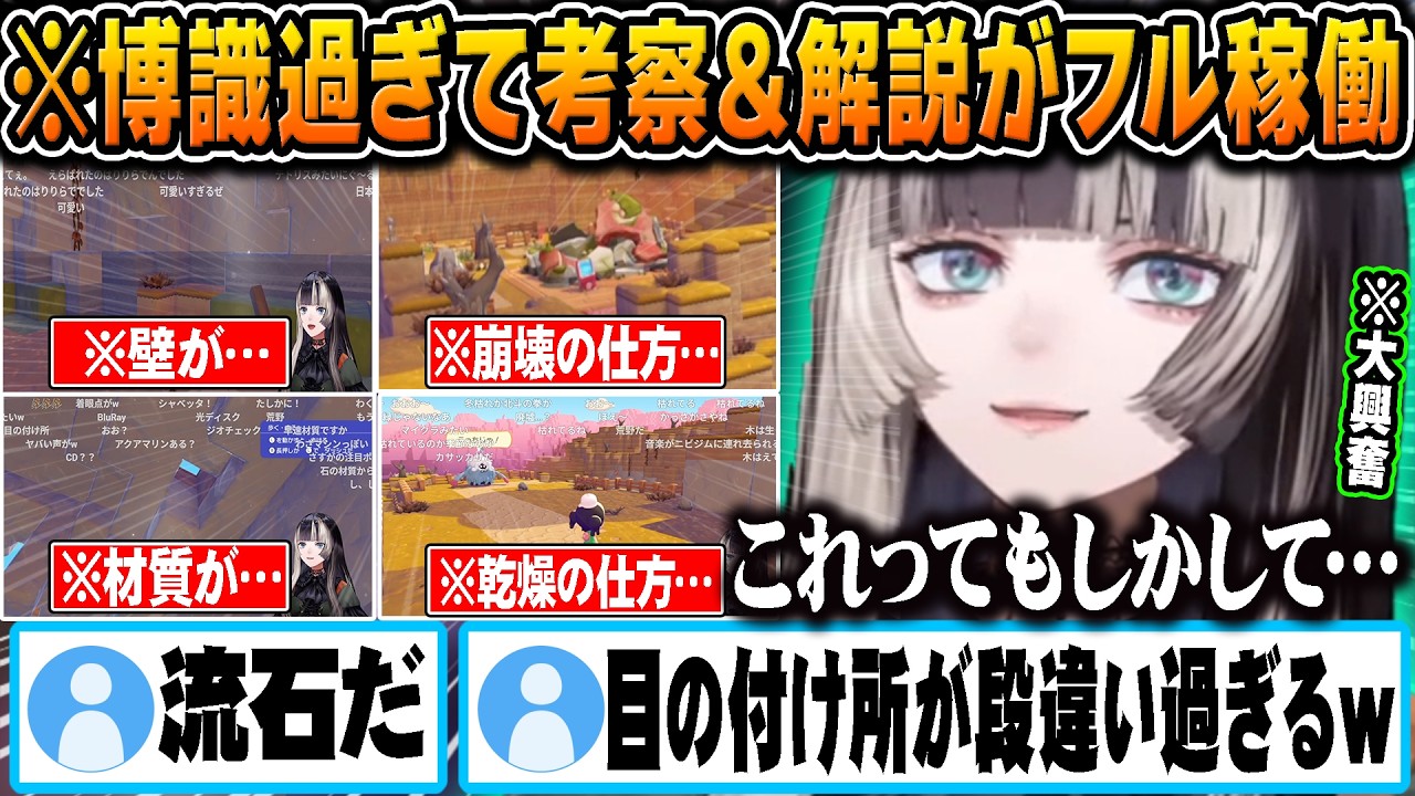 造詣が深すぎてポケモン実況なのに建物や世界観についての考察と解説が止まらないらでんｗｗ【ホロライブ 切り抜き Vtuber 儒烏風亭らでん】