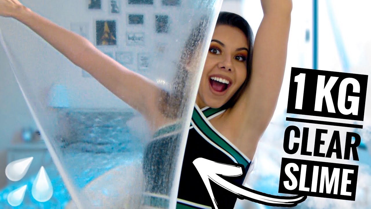 ICH MACHE 1 KG CLEAR SLIME 💦 - Schleim selber machen! | Valeria Greb