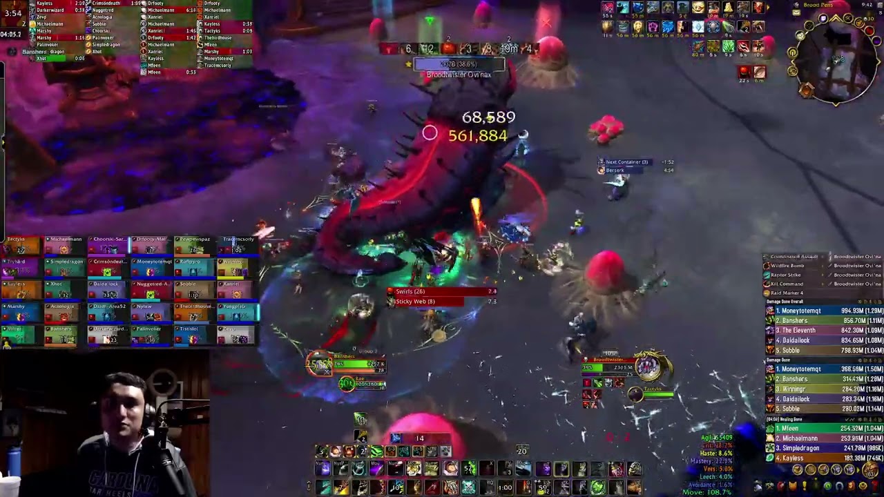 Heroic Broodtwister Ovi'nax Survival Hunter Raid Leader PoV
