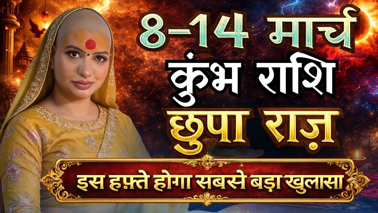 कुंभ 8-14 मार्च  राशिफल 2026 | मार्च राशिफल | कुंभ राशिफल | Kumbh rashifal | March rashifal