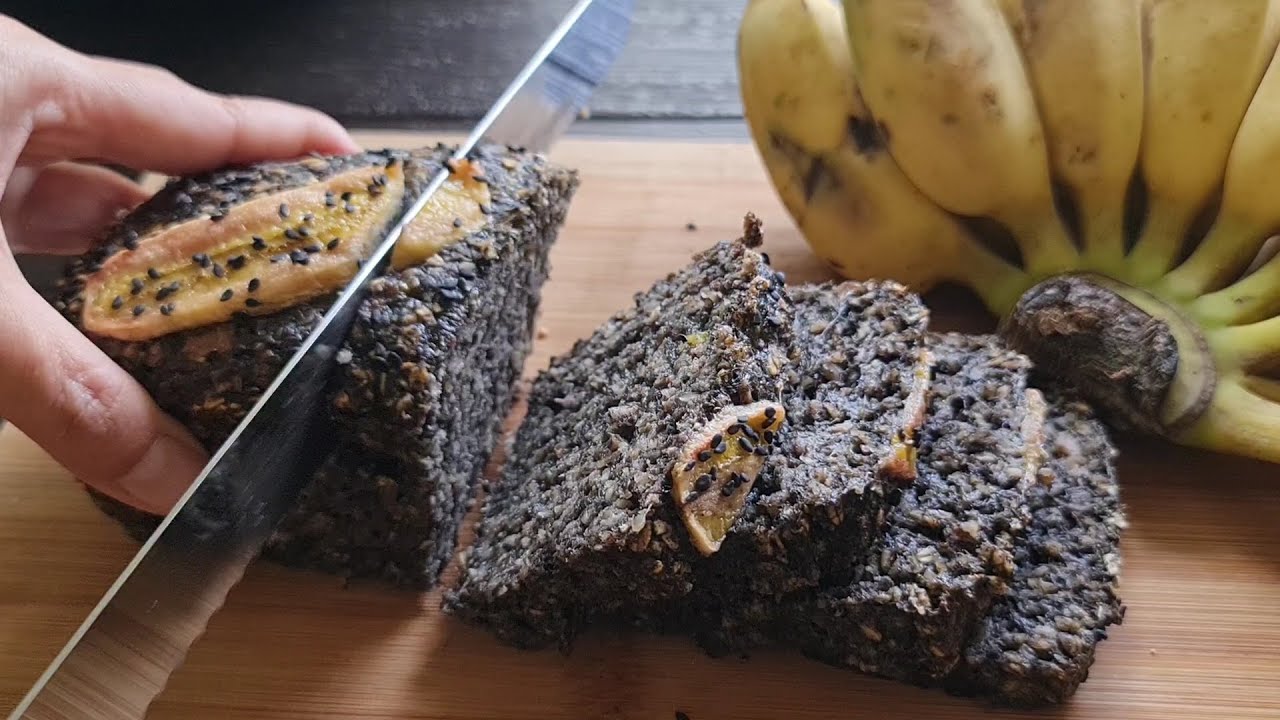 ขนมกล้วยงาดำ คลีน ไม่ใช้แป้ง ดีต่อสุขภาพและลดน้ำหนัก l แม่มิ้ว l Healthy Banana Cake