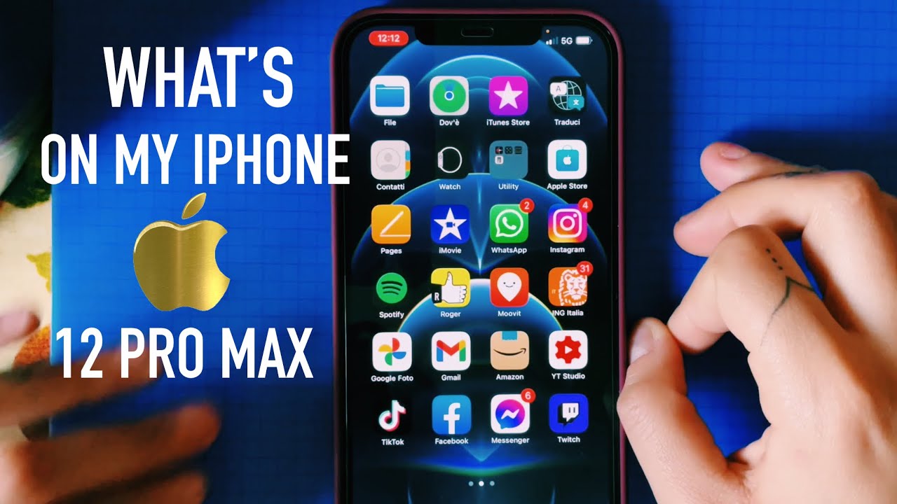 WHAT’S ON MY IPHONE 12 PRO MAX 🍎 ASMR ITA