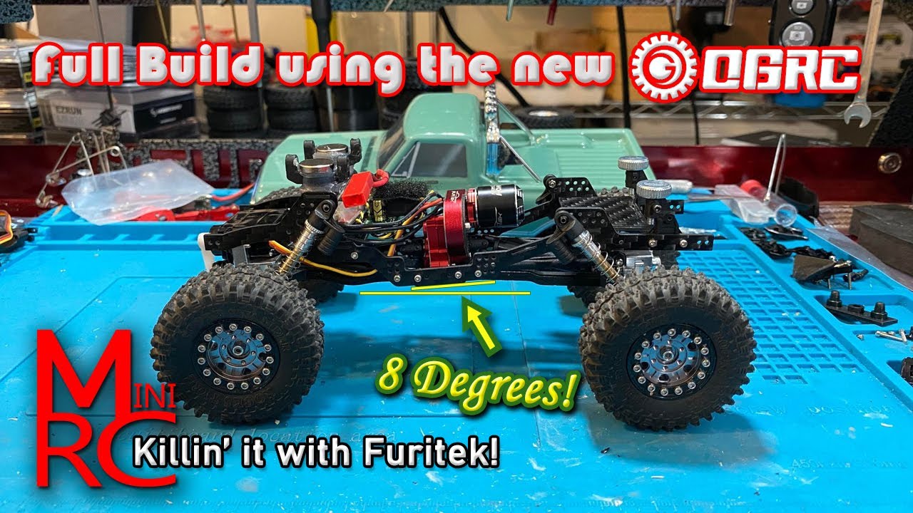 SCX24 - Full Build. Furitek Stinger Powered, OGRC Angled Skid Chassis Custom Built Crawler!