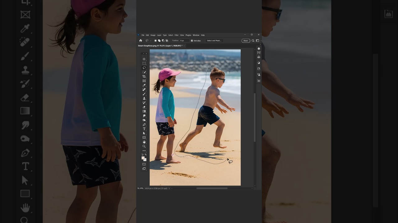 Remove subject from photos using Photoshop old versions