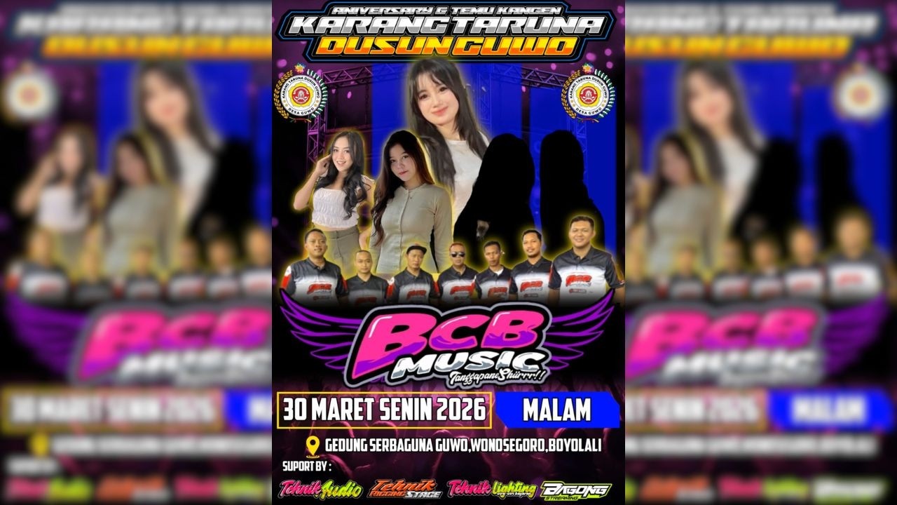 🔴#LIVE BCB MUSIC - HAPPY PARTY KARANG TARUNA DSN GUWO - TEHNIK AUDIO & LIGHTING - 30 MARET 2026