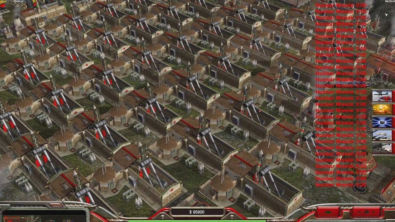 Ракетно-ядерный апокалипсис &mdash; Command & Conquer Generals Zero Hour &mdash; 1 против 7, сложный игровой ...