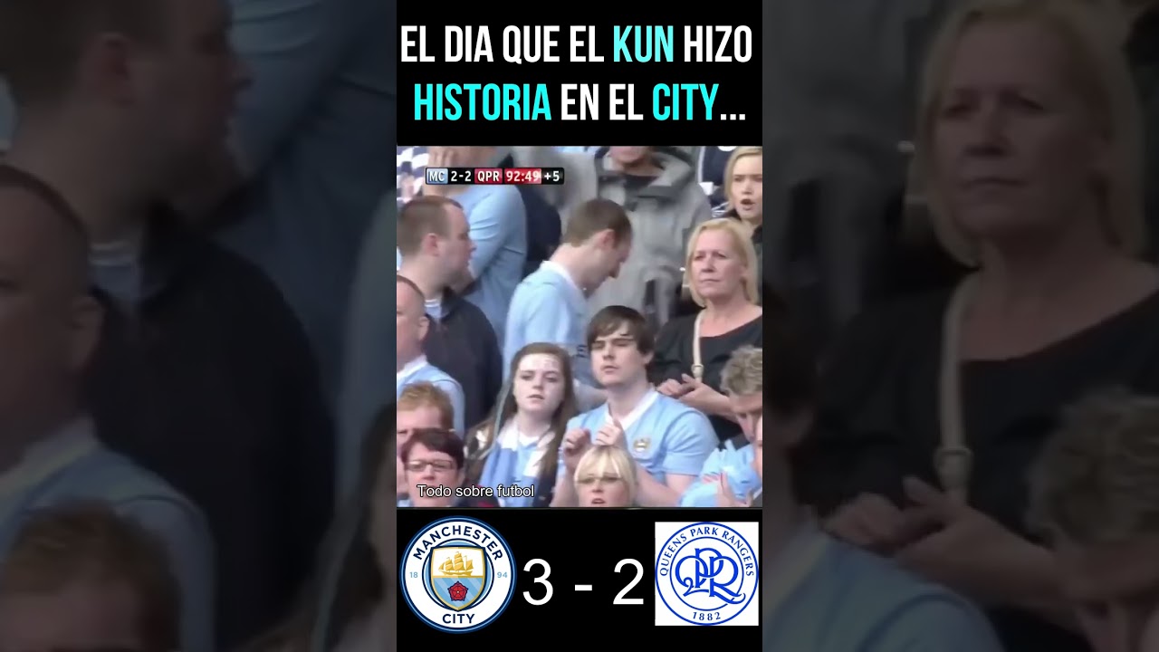 Gol Kun Ag&uuml;ero Manchester City 93:20 Homenaje 11 A&ntilde;os para ganar la premier luego de 44 a&ntilde;os #shorts