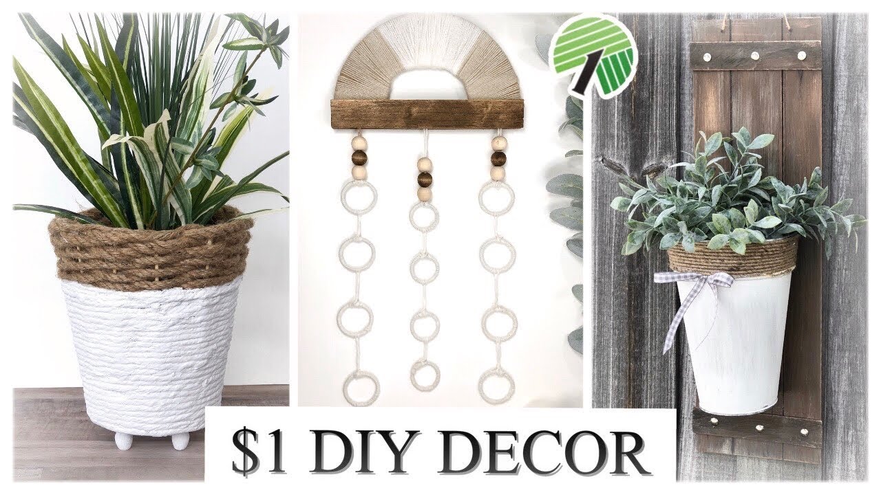 DOLLAR TREE FARMHOUSE RUSTIC DIY HOME DECOR IDEAS 2020 | HIGH END DOLLAR TREE DIYS 🌿