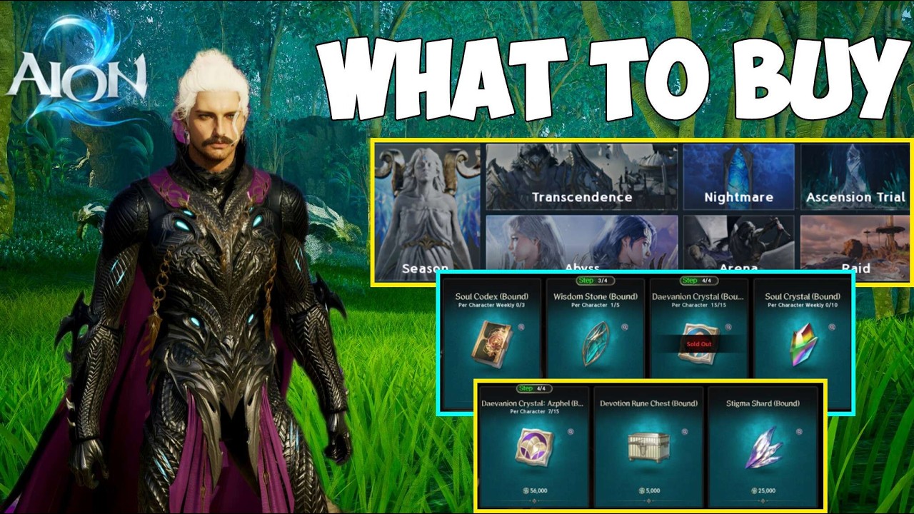AION 2: Какие товары купить в первую очередь в разных магазинах | РУКОВОДСТВО
