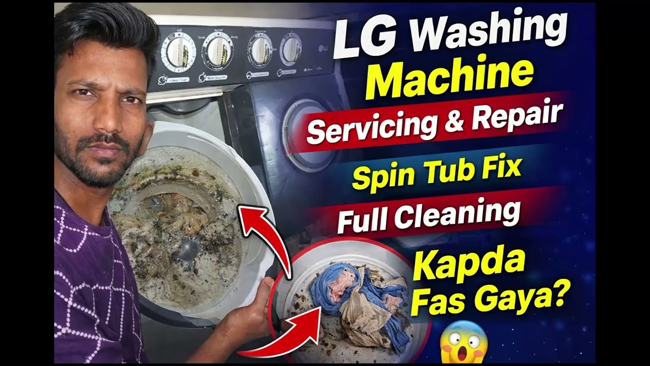 Aaj main Arthhal Gram Panchayat ke paas, Thal area mein LG Semi Automatic Washing Machine ki complet