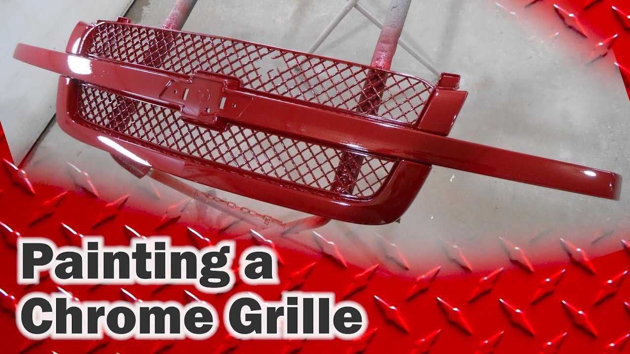 04 Silverado 2500HD Painting a Chrome Grille