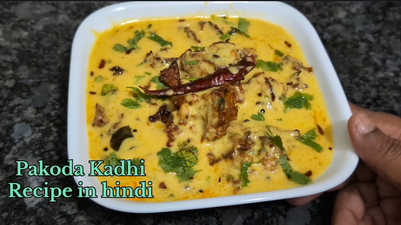 Pakoda Kadhi Recipe | How to Make Dahi Pakoda Kadhi Recipe | Kadhi Pakoda Recipe in Hindi 
