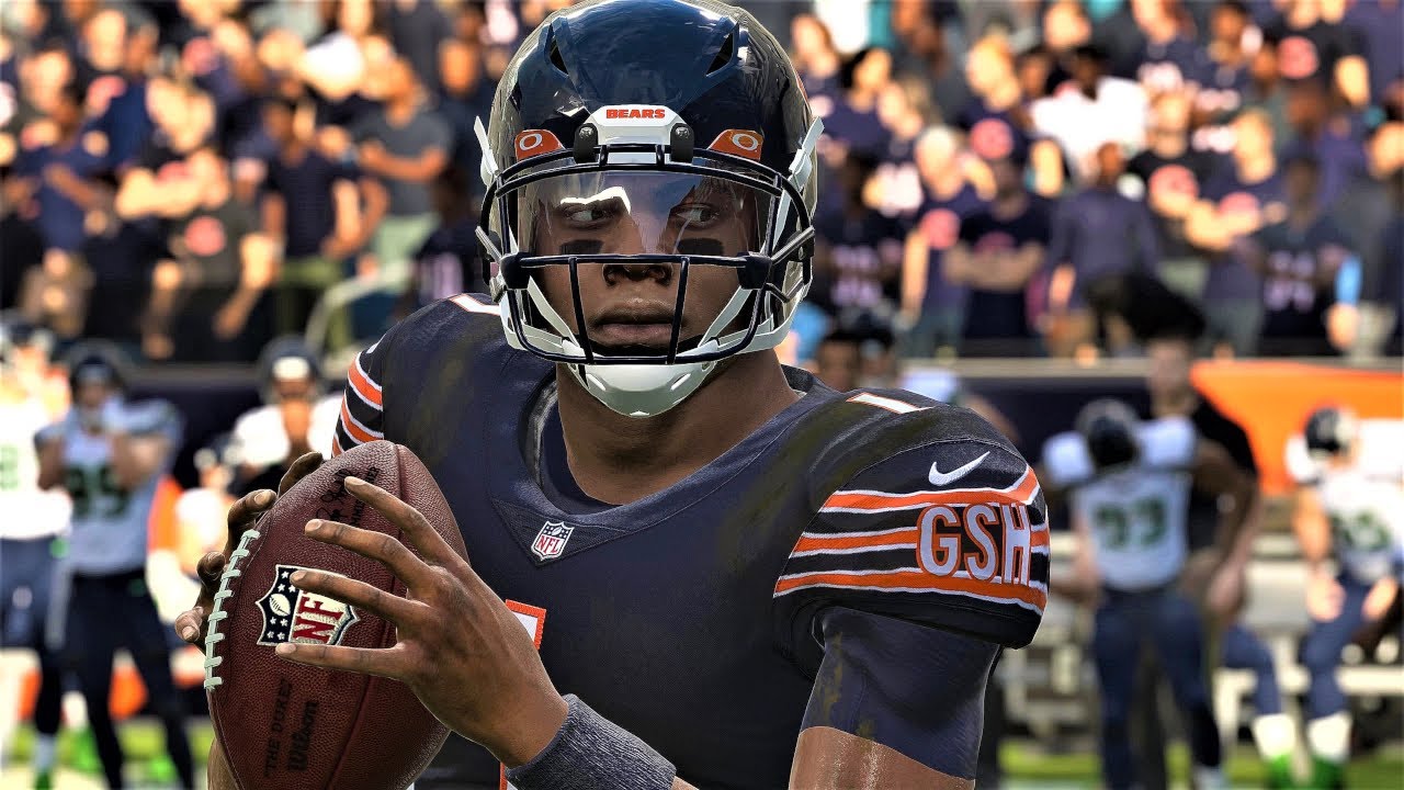 Madden 21 Justin Fields Bears Make His Debut vs Detroit Lions Face of The Franchise PS5 4k Game Play
