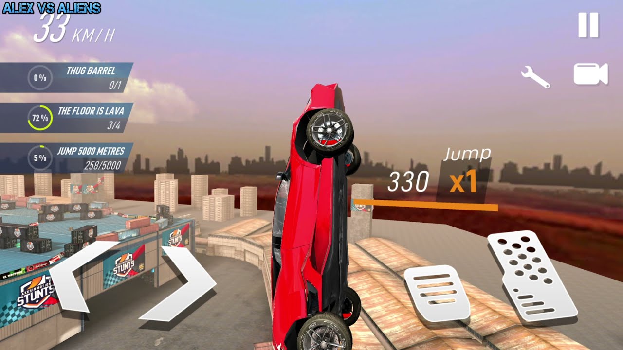 Lamborghini Fun Driving!Car Stunt Races: Mega Ramps!